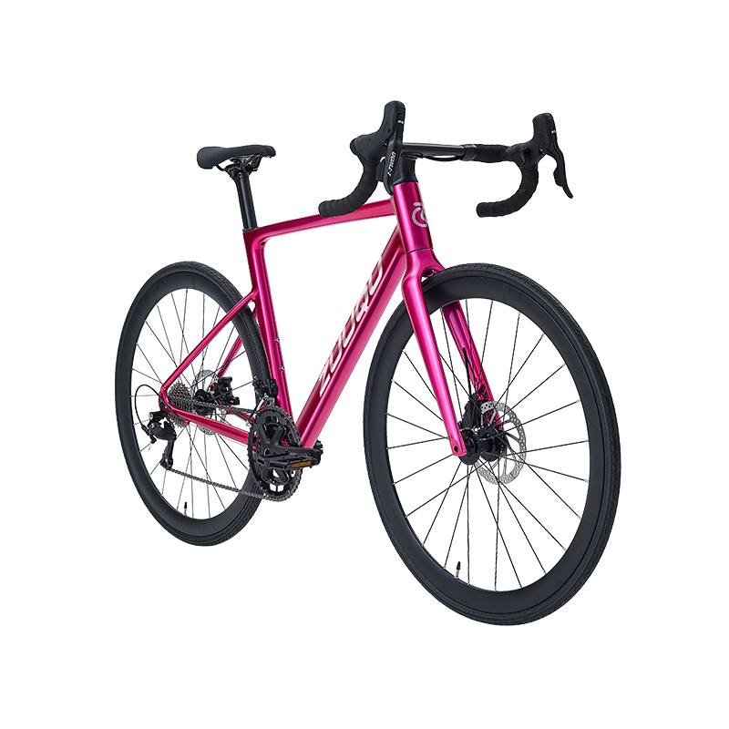 HYB-047 Rose Pink 700C Alloy Road Rower z oponami 28C